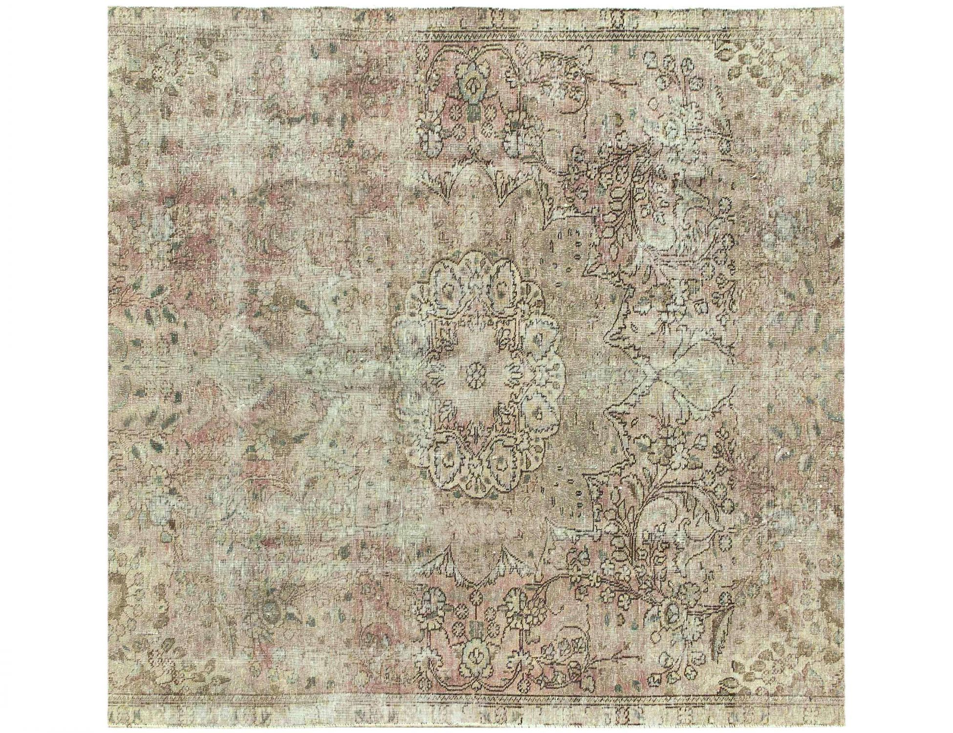 Persian Vintage Χαλί  Πράσινο <br/>192 x 192 cm