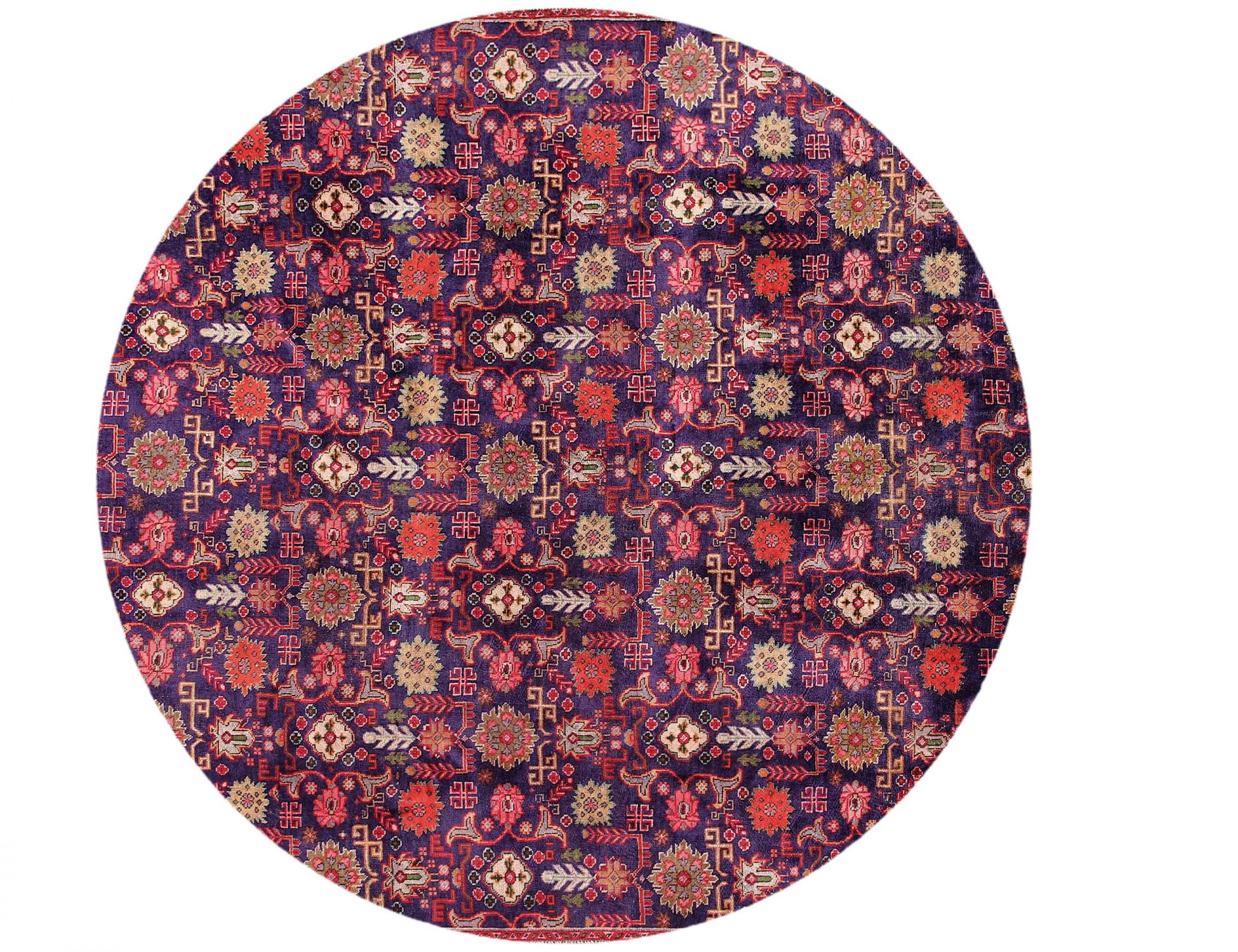 Retro Rug  Μπλε <br/>208 x 208 cm