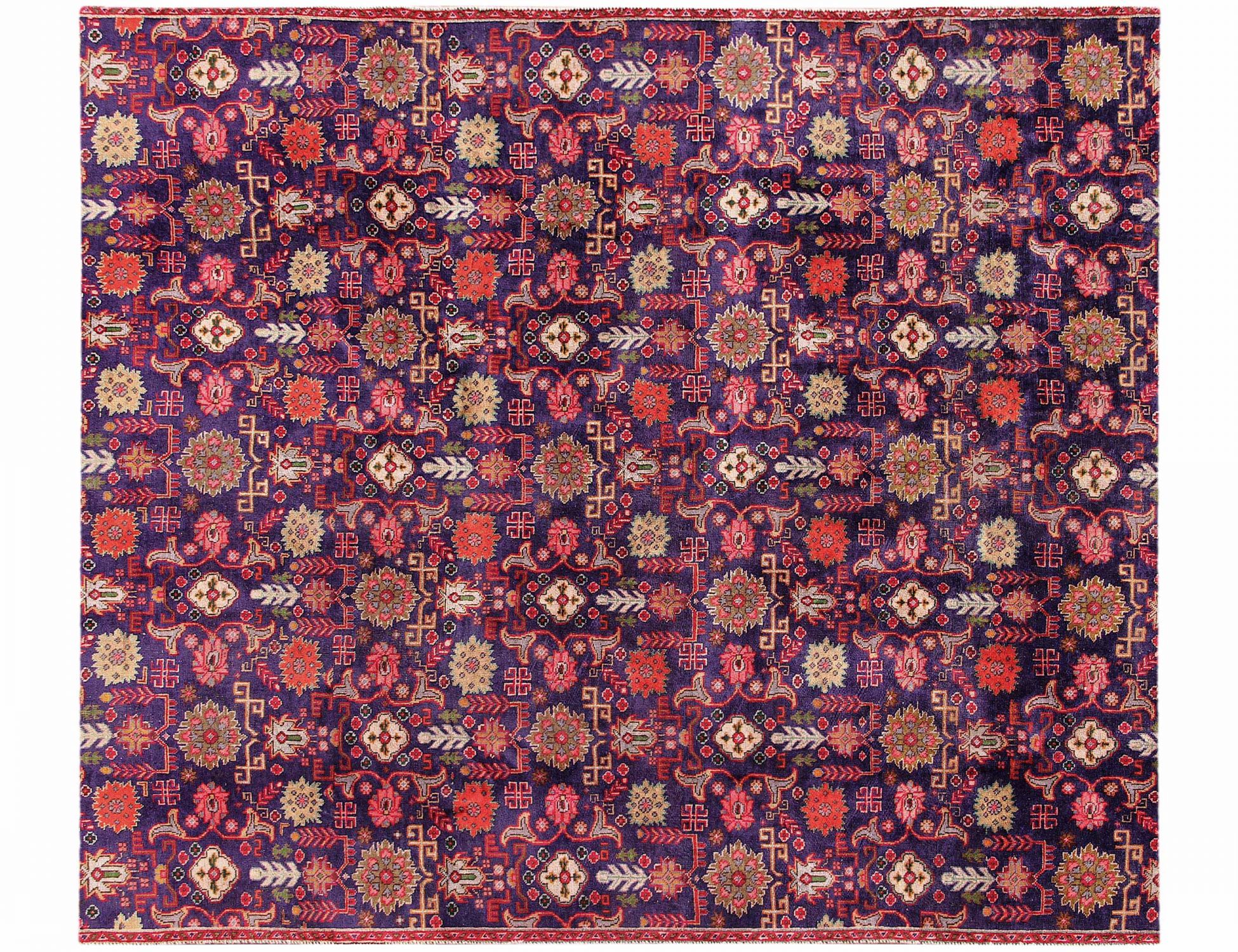 Retro Rug  Μπλε <br/>250 x 208 cm