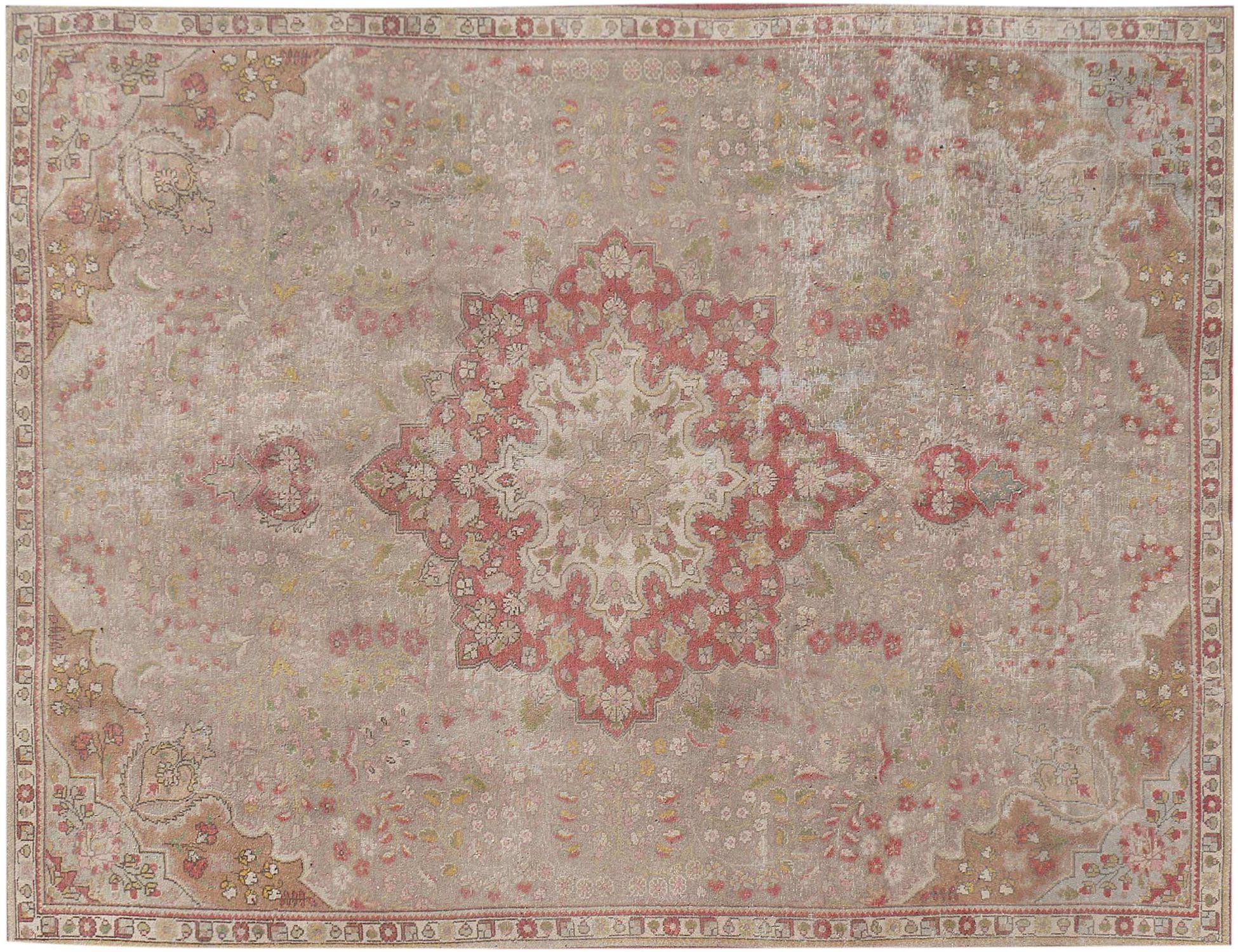 Retro Rug  Μπεζ <br/>315 x 208 cm