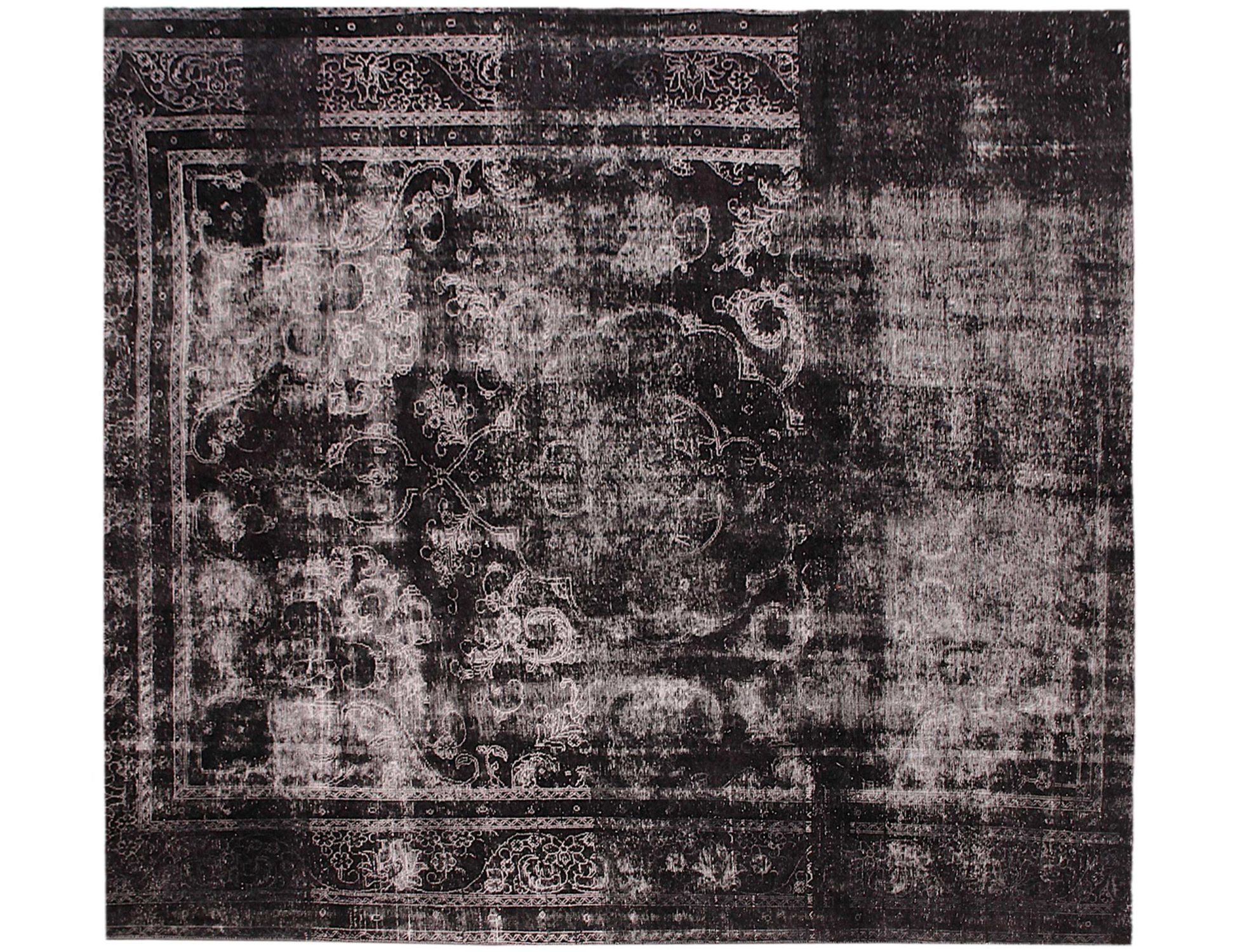 Persian Vintage Χαλί  Μαύρο <br/>285 x 285 cm