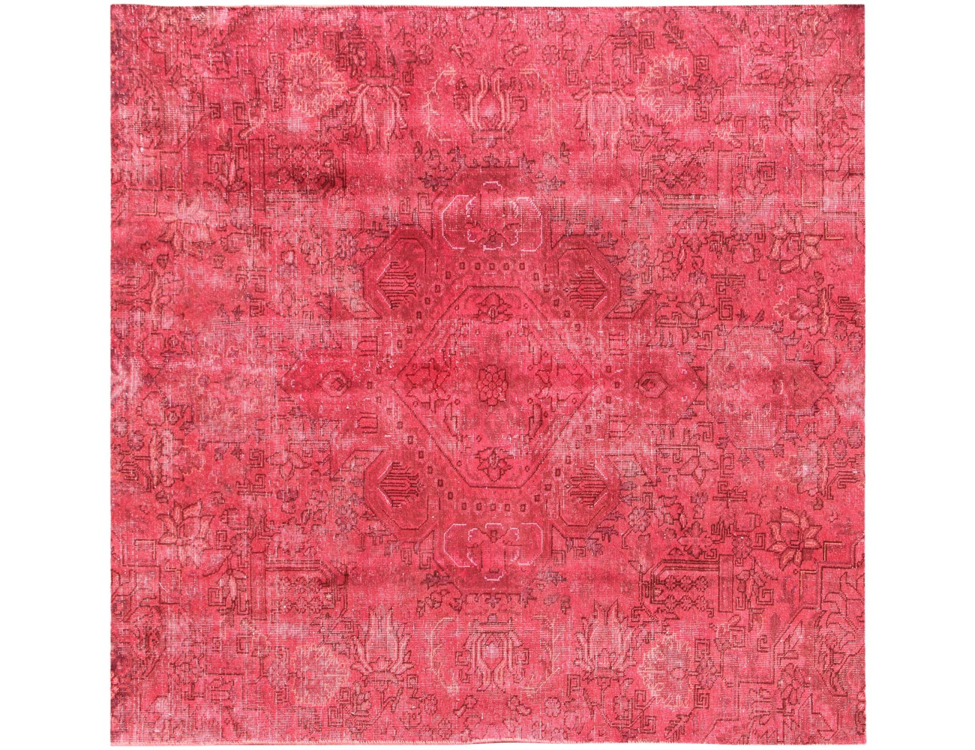 Persian Vintage Χαλί  Κόκκινο <br/>200 x 200 cm