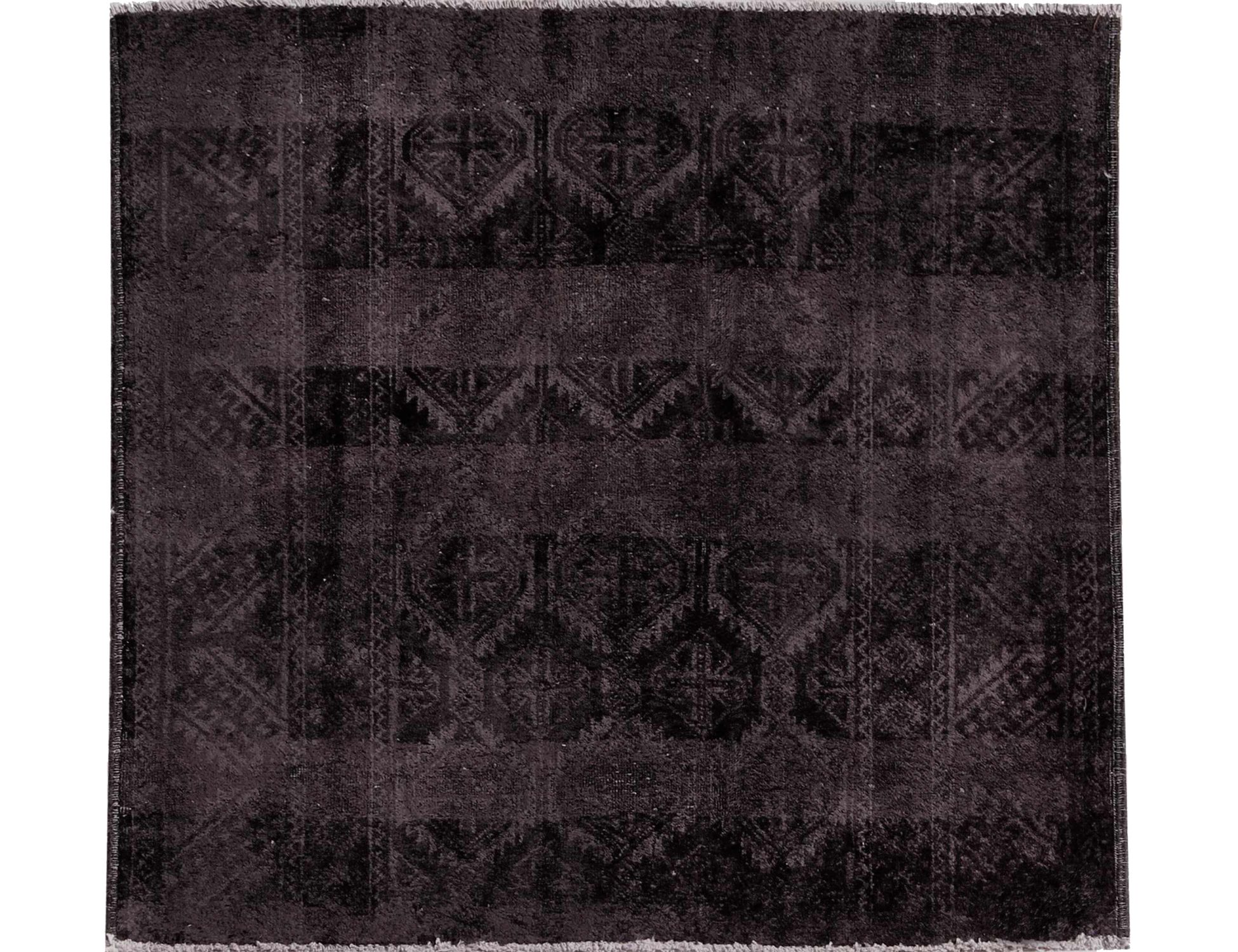 Persian Vintage Χαλί  Μαύρο <br/>117 x 118 cm