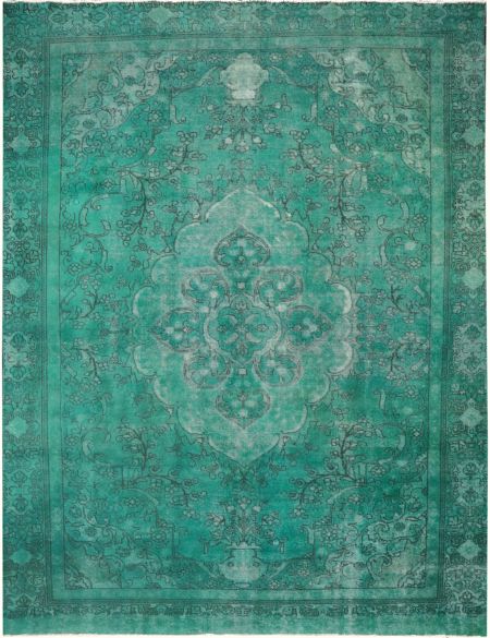 Persian Vintage Χαλί 367 x 250 Πράσινο