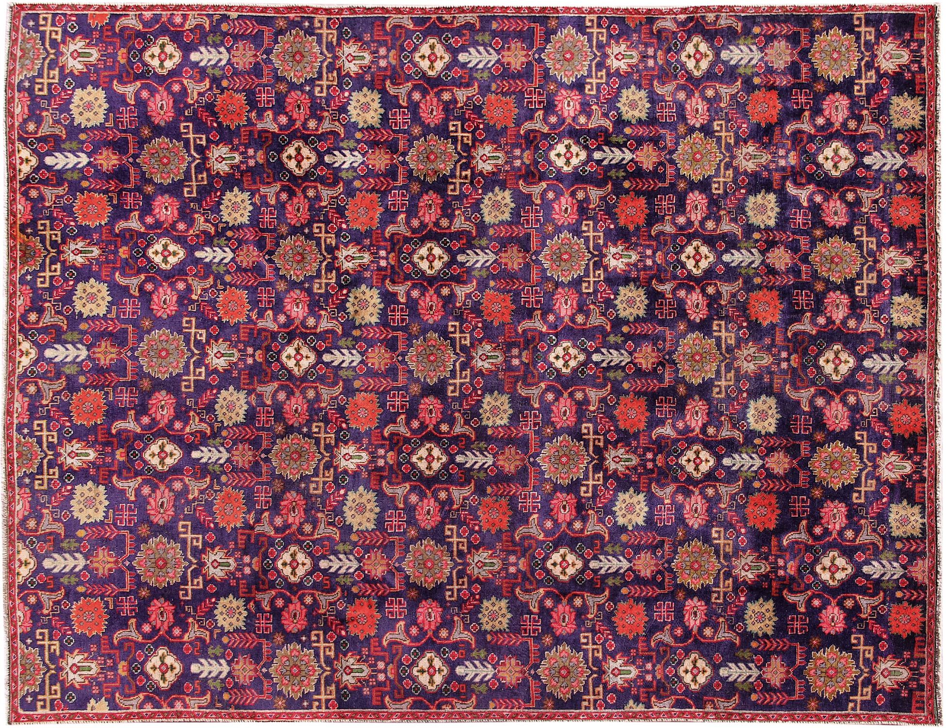 Retro Rug  Μπλε <br/>286 x 208 cm