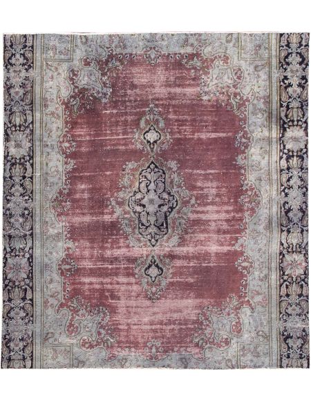 Persian Vintage Χαλί 257 x 227 Τυρκουάζ