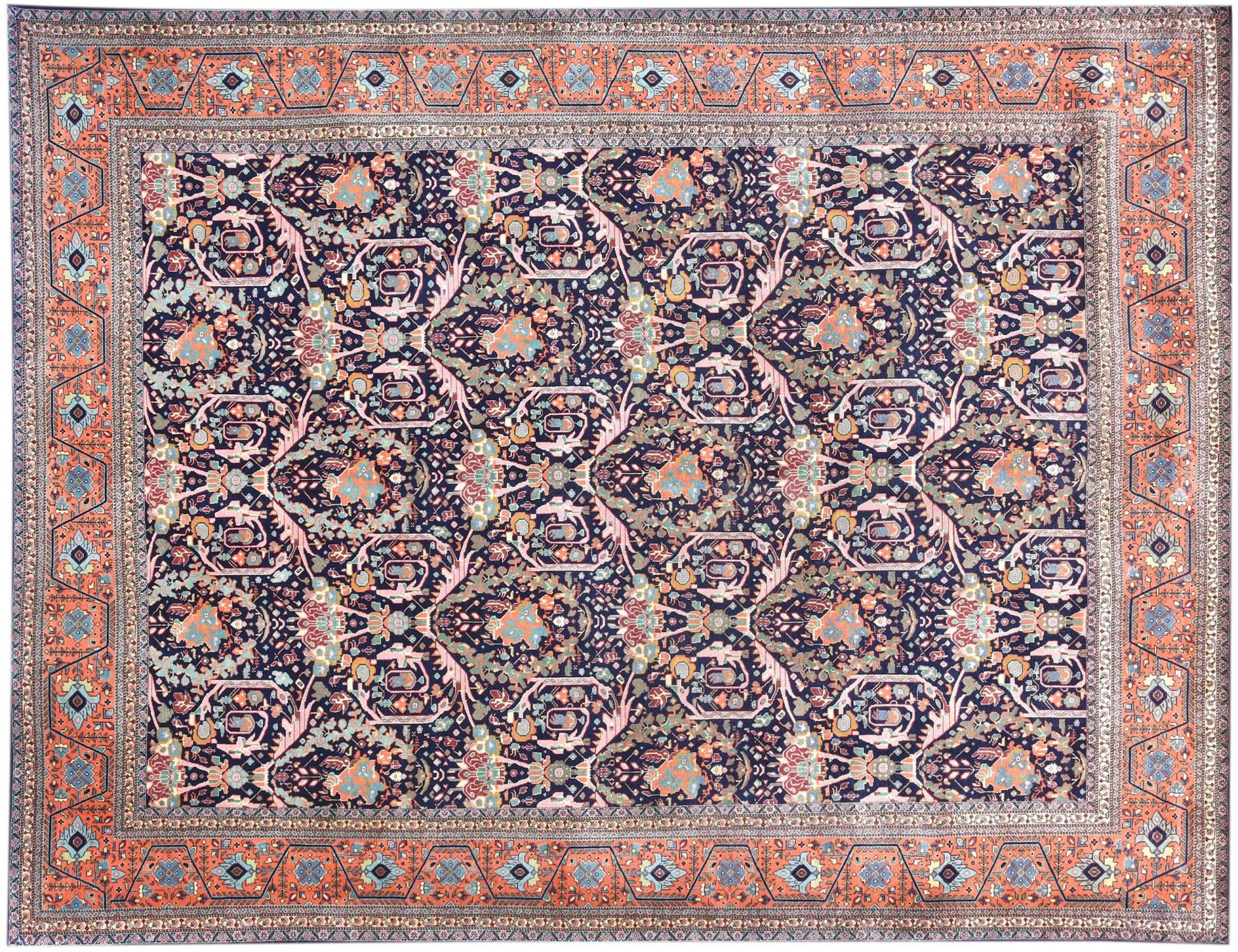 Tabriz Χαλί  Μπλε <br/>368 x 289 cm