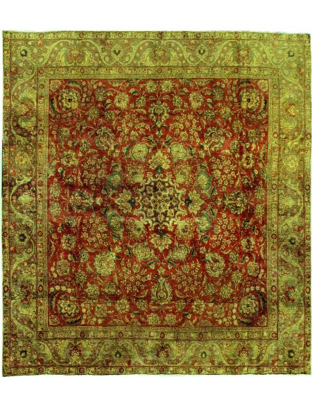 Persian Vintage Χαλί 277 x 277 Πράσινο