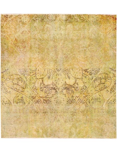 Persian vintage carpet 200 x 200 Κίτρινο