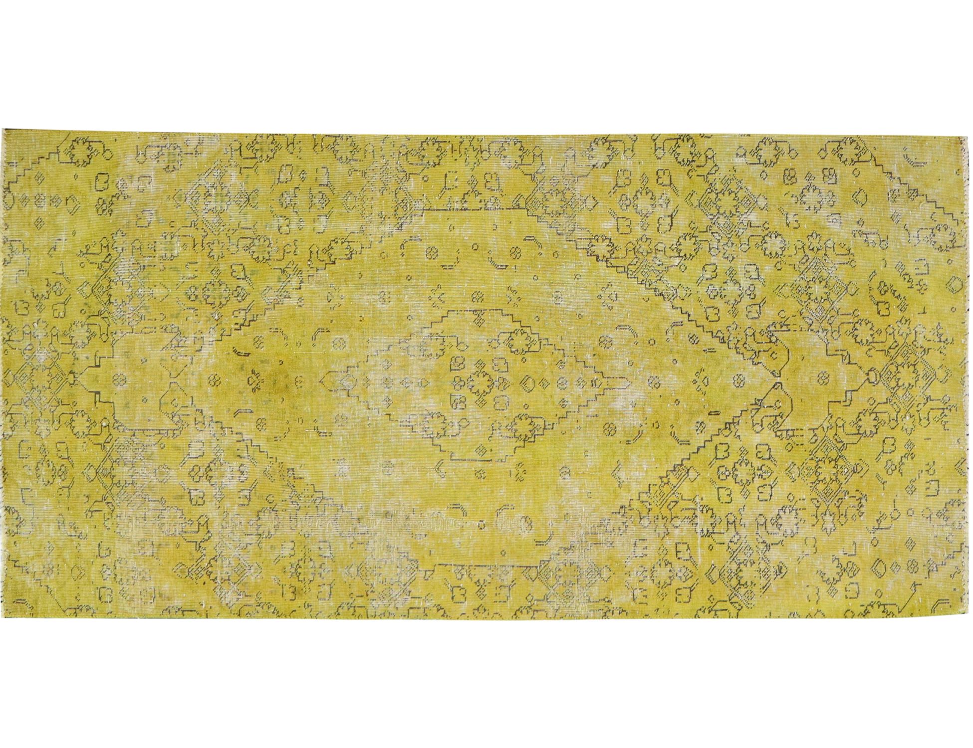 Persian Vintage Χαλί  Κίτρινο <br/>215 x 109 cm