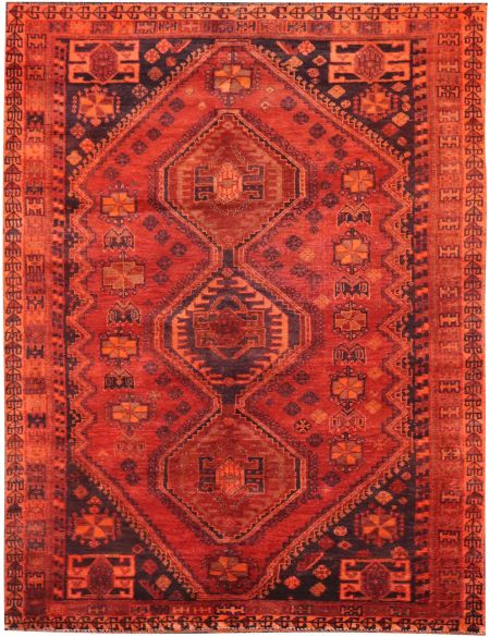 Persian Vintage Χαλί 250 x 147 Πορτοκαλί