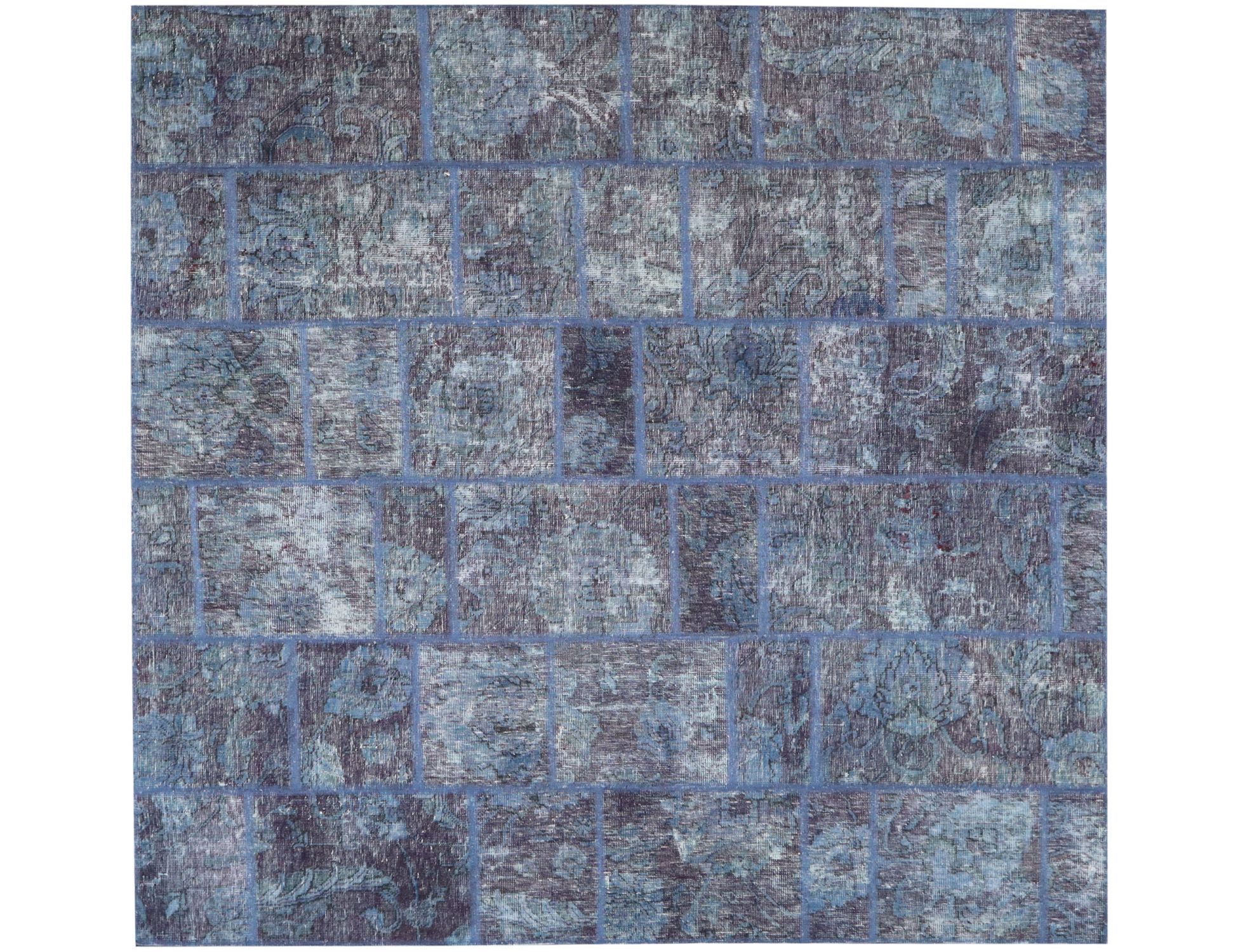 Persian Patchwork Χαλί  Μπλε <br/>200 x 200 cm