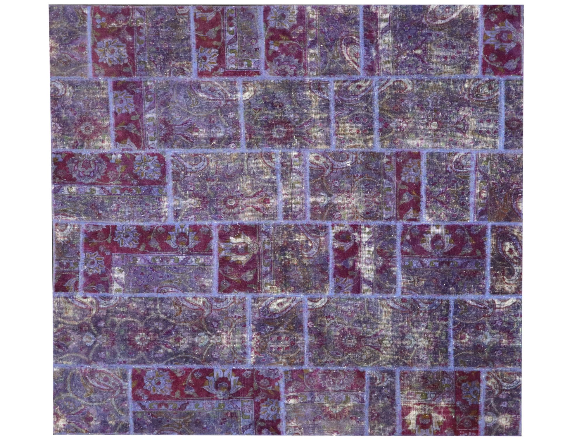 Persian Patchwork Χαλί  Μωβ <br/>200 x 200 cm