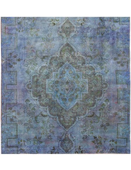 Persian Vintage Χαλί 156 x 156 Τυρκουάζ