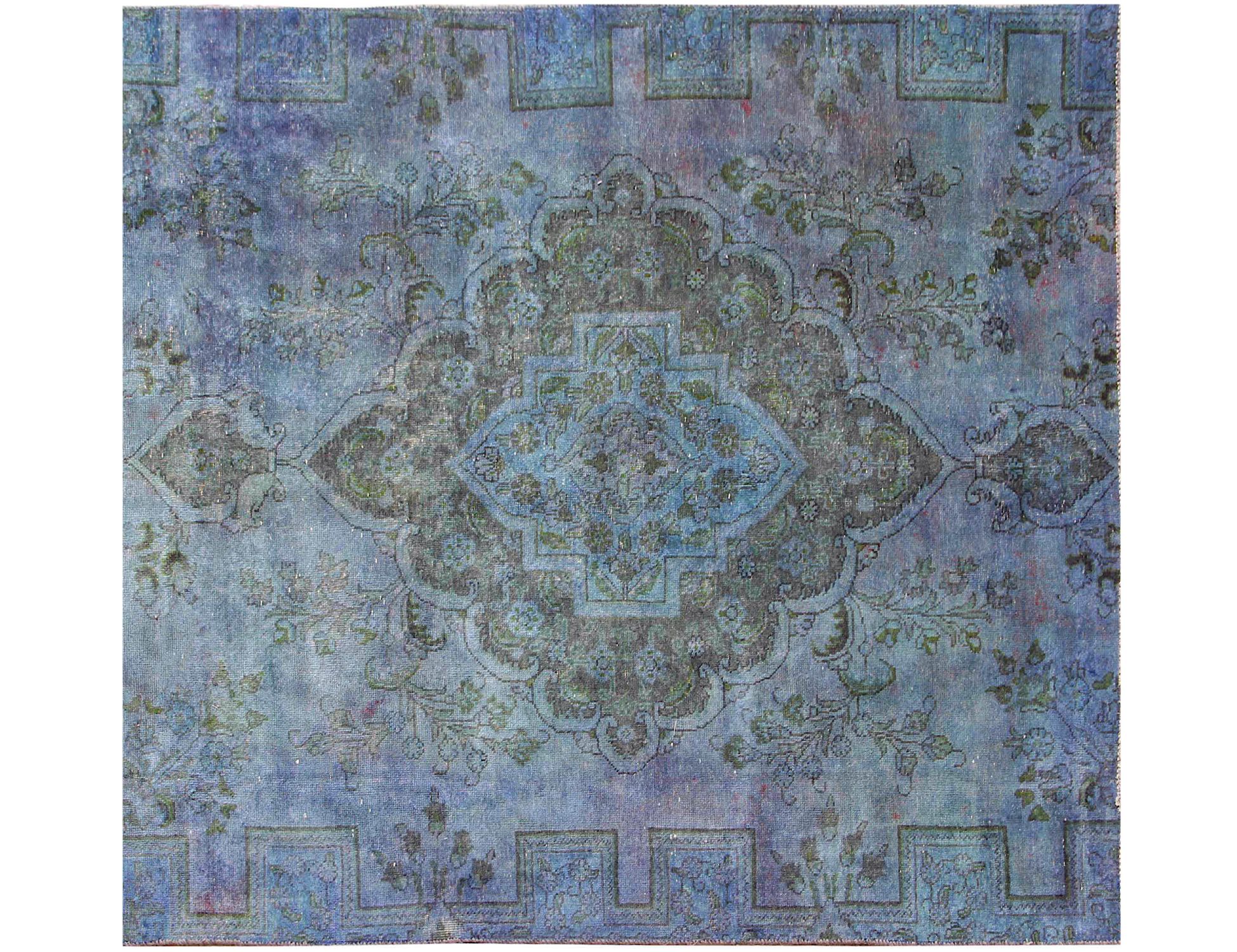 Persian Vintage Χαλί  Τυρκουάζ <br/>156 x 156 cm