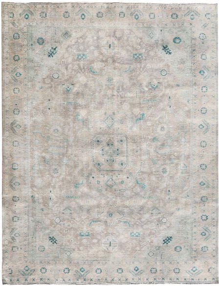 Retro Rug 385 X 297 Μπεζ