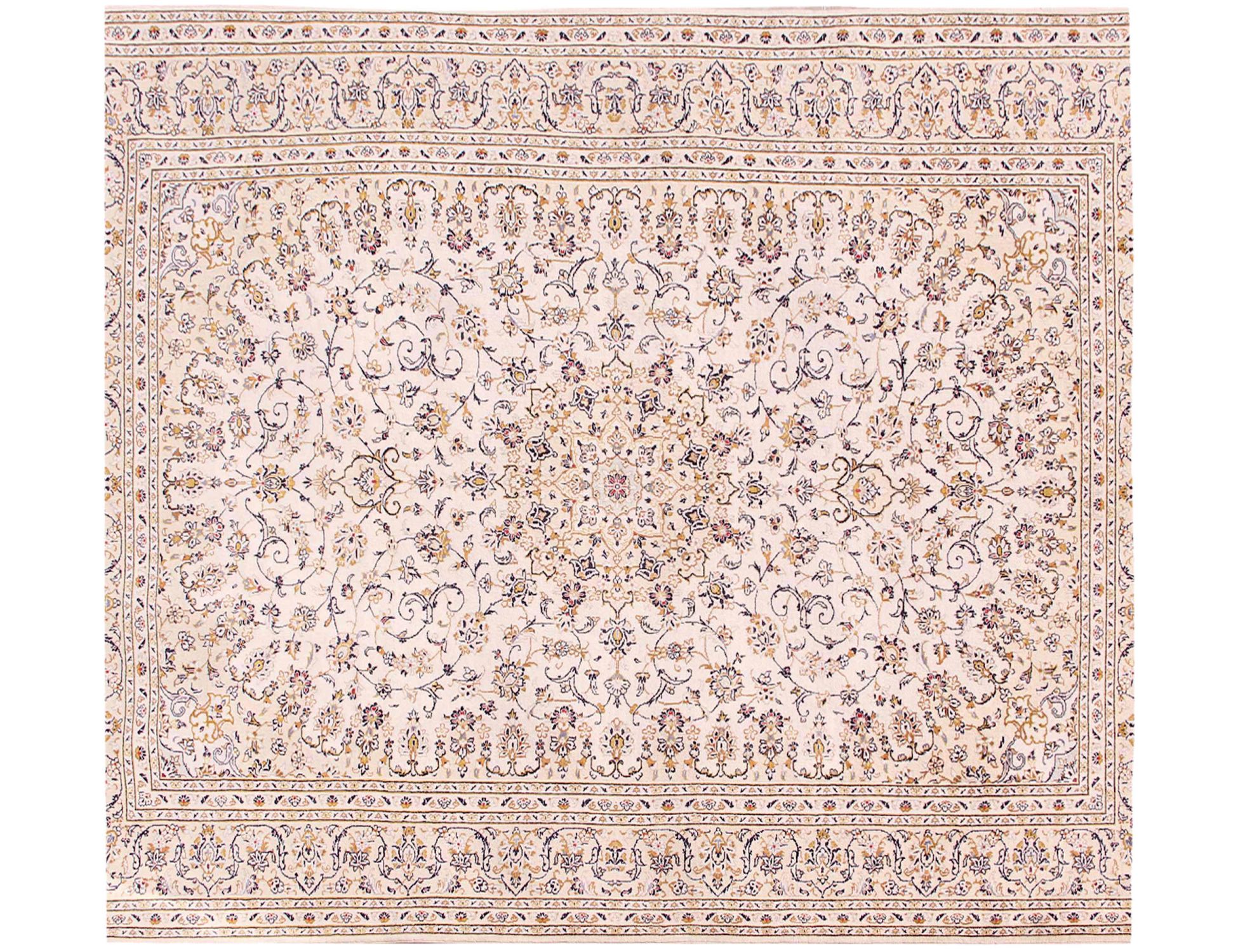 Kashan Χαλί  Μπεζ <br/>242 x 242 cm