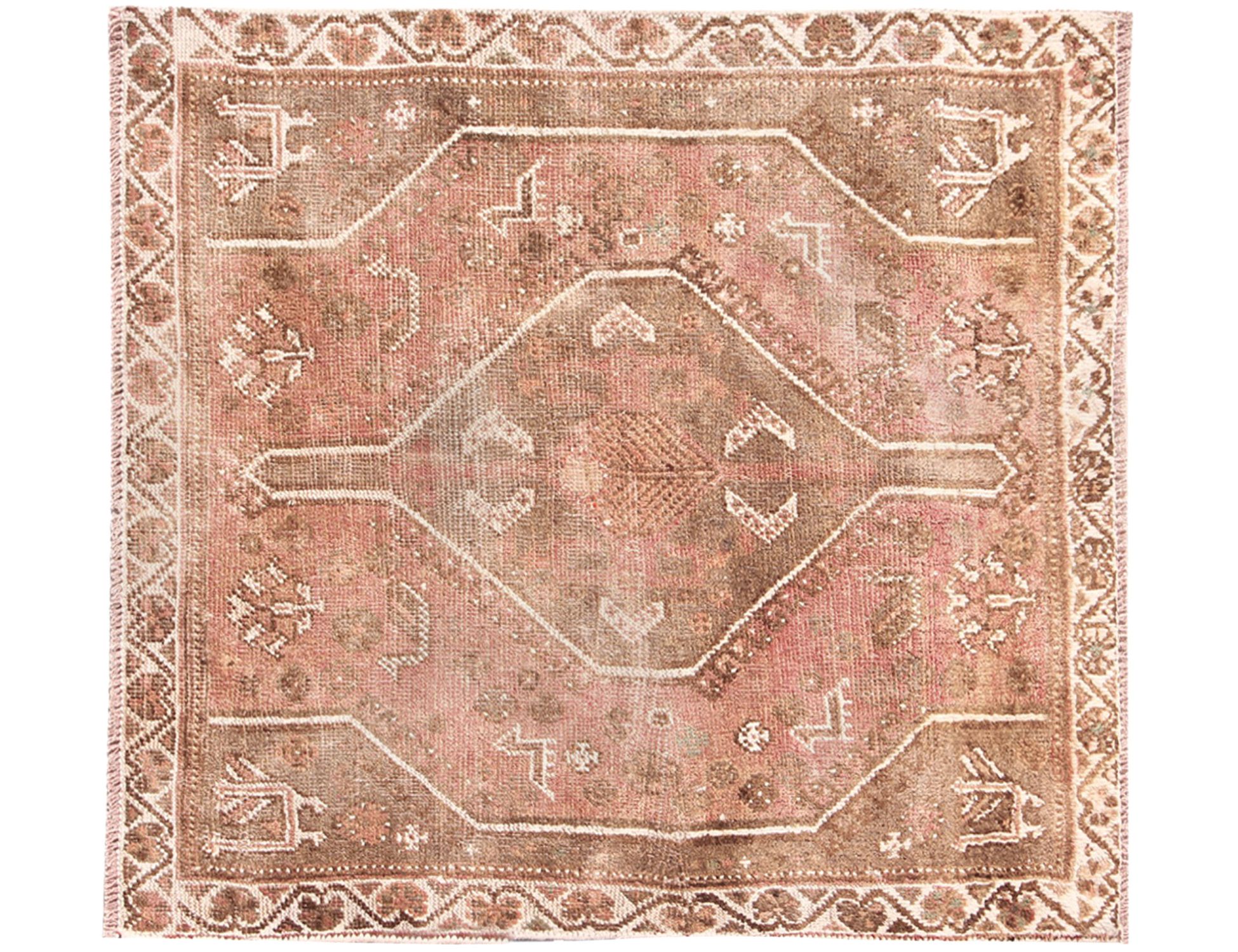 Retro Rug  Μπεζ <br/>133 x 103 cm