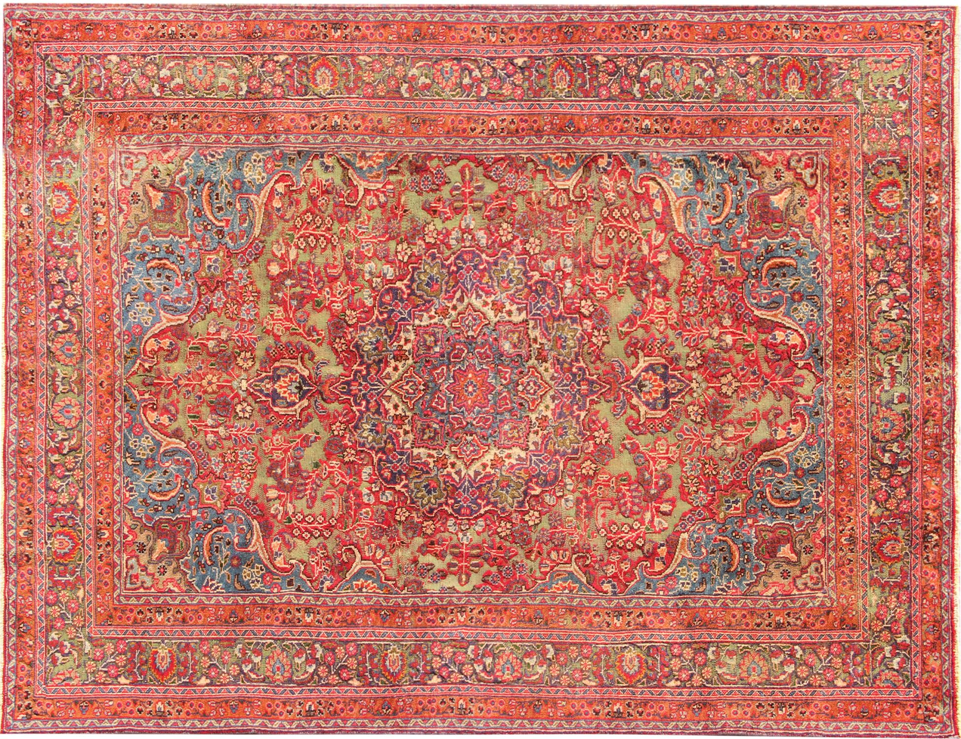 Retro Rug  Πράσινο <br/>290 x 190 cm