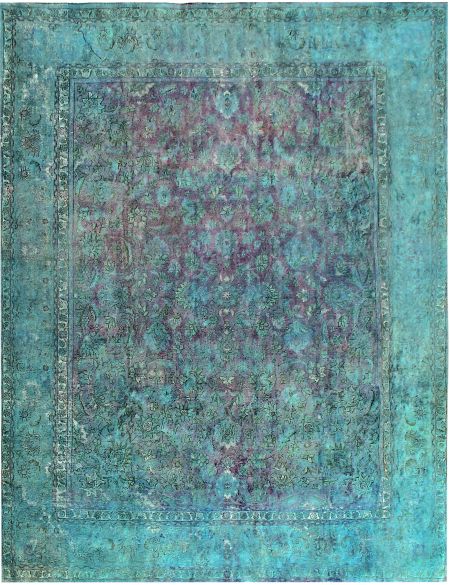 Persian vintage carpet 405 x 343 Τυρκουάζ