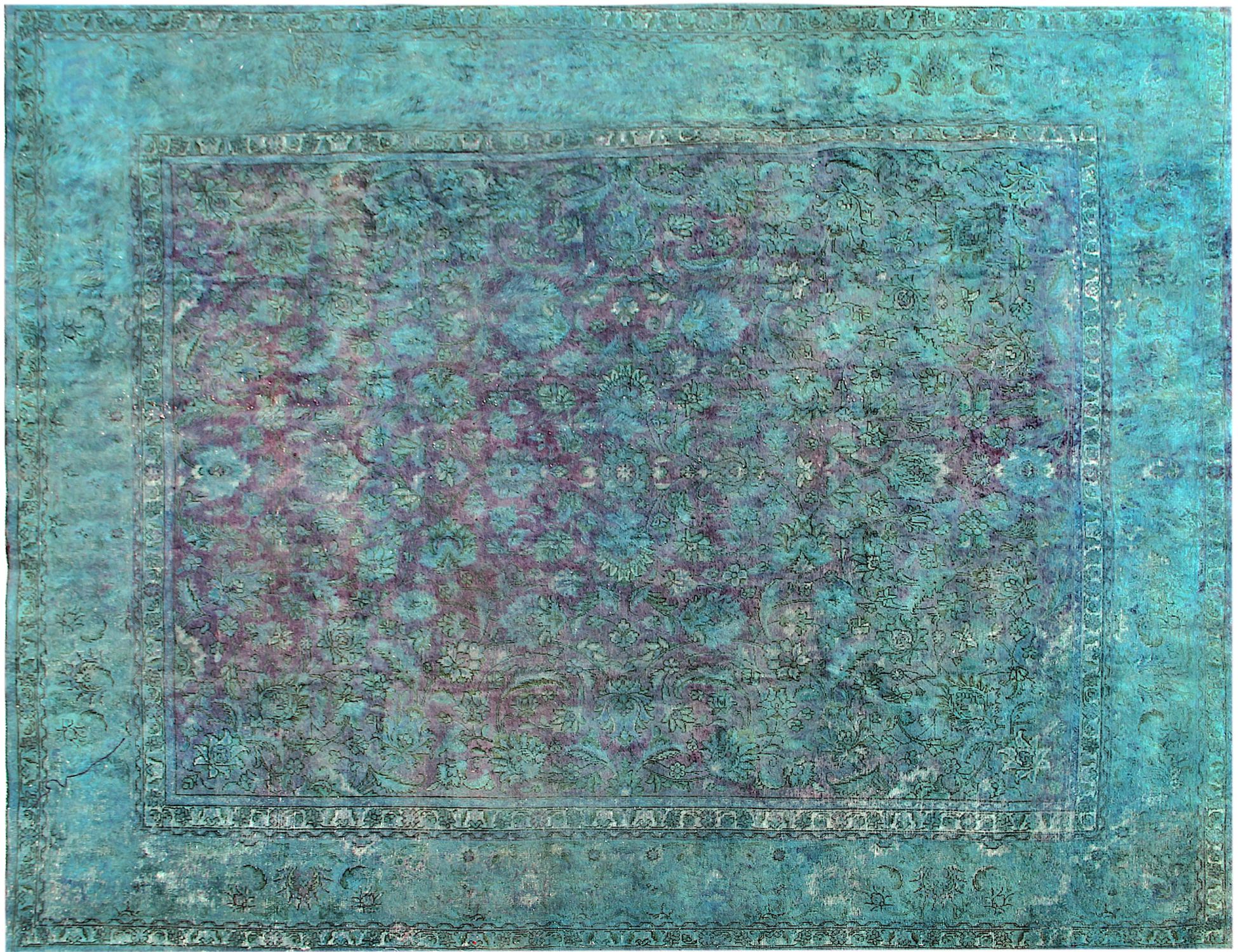 Persian vintage carpet  Τυρκουάζ <br/>405 x 343 cm