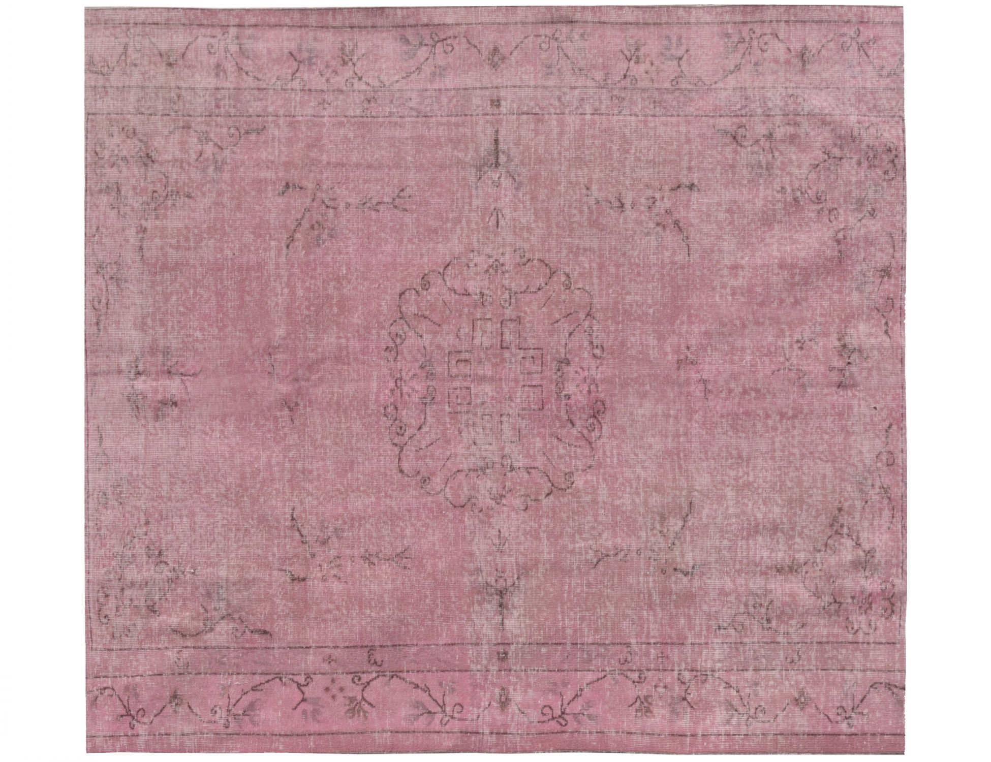 Overdyed Χαλί  Ροζ <br/>194 x 194 cm